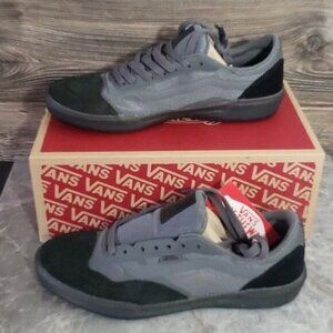 New Vans Mens Ave Pro Black Skateboarding Sneakers Size 7.5 Skater‎ Streetwear